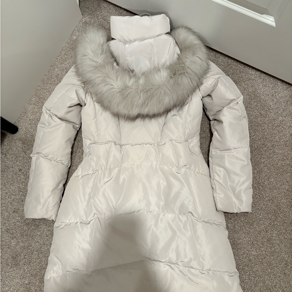 ❗️SOLD❗️Karl Lagerfeld hooded down puffer jacket mid length